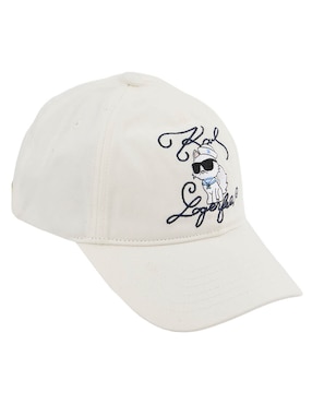 Gorra visera curva hebilla casual Karl Lagerfeld Paris para mujer