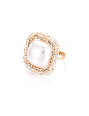 Anillo cuadrado Lieb cristal brillante