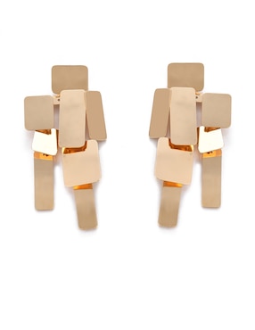 Aretes largos Lieb con acabado liso
