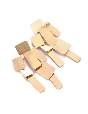 Aretes largos Lieb con acabado liso