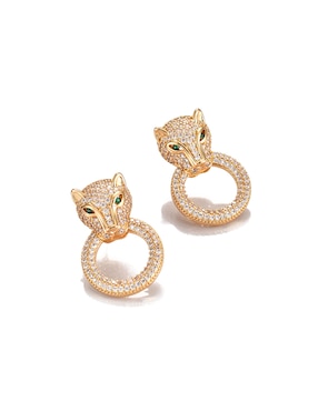 Aretes cortos Lieb con acabado brillante zirconia