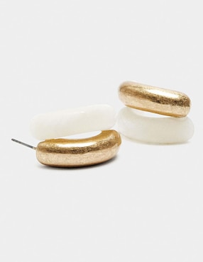 Aretes Parfois Golden Basics Extras