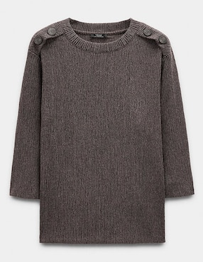 Suéter Parfois cuello redondo para mujer