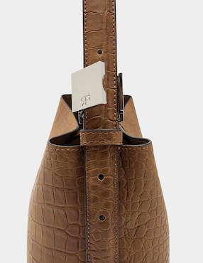 Bolsa shoulder Parfois Croco1M para mujer