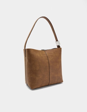 Bolsa shoulder Parfois Croco1M para mujer