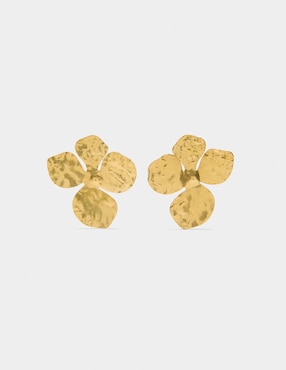 Aretes Parfois Golden Delicates con acabado liso
