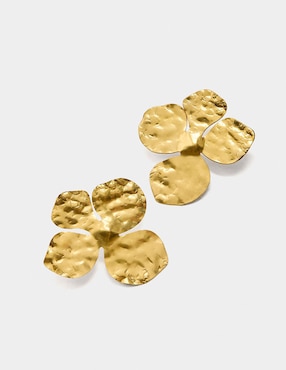 Aretes Parfois Golden Delicates con acabado liso