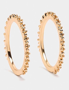 Set anillo Parfois Golden delicates