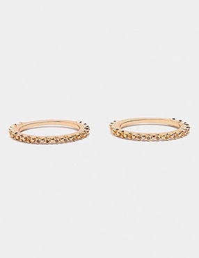 Set anillo Parfois Golden delicates