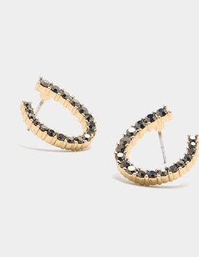 Aretes Parfois Golden Delicates con acabado liso