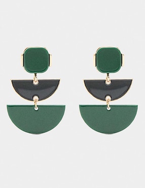 Aretes Parfois Funky Harmony con acabado liso