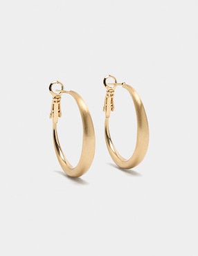 Aretes Parfois Golden Delicates con acabado liso