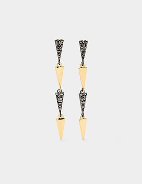 Aretes Parfois Golden Delicates con acabado liso