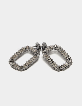 Aretes Parfois Silver Delicates con acabado liso