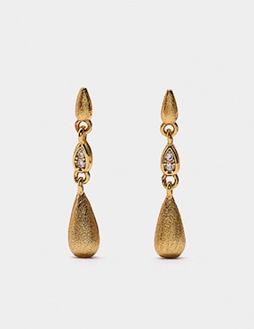 Aretes Parfois Golden Delicates con acabado liso