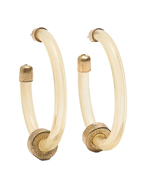 Aretes de aro Parfois con acabado liso