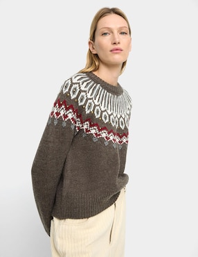 Suéter Parfois cuello redondo para mujer