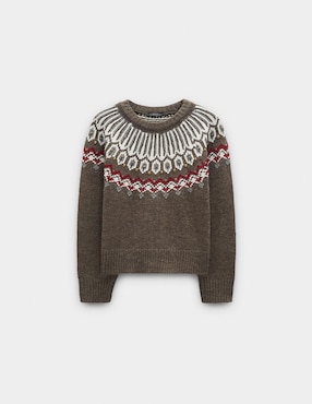 Suéter Parfois cuello redondo para mujer