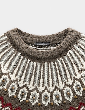 Suéter Parfois cuello redondo para mujer