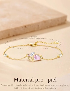 Pulsera Belug acabado chapa de oro