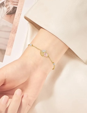 Pulsera Belug acabado chapa de oro