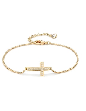 Pulsera Xtellar de plata con zirconia P 925 acabado brillante
