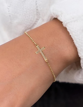 Pulsera Xtellar de plata con zirconia P 925 acabado brillante
