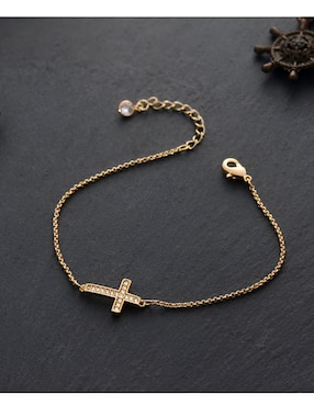 Pulsera Xtellar de plata con zirconia P 925 acabado brillante