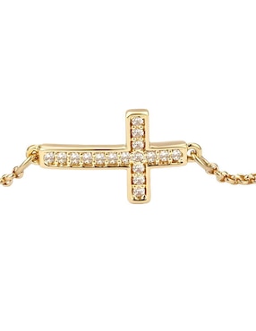 Pulsera Xtellar de plata con zirconia P 925 acabado brillante