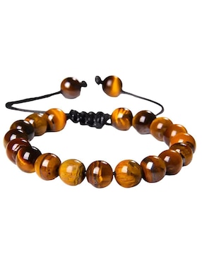 Pulsera Xtellar con ojo de tigre acabado brillante