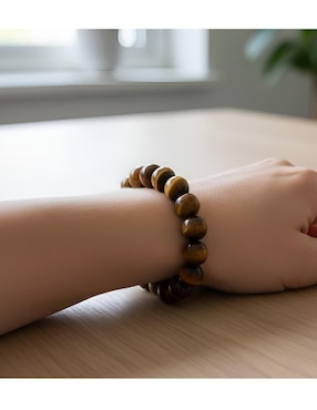 Pulsera Xtellar con ojo de tigre acabado brillante