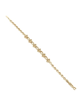 Pulsera Cm-Top zirconia 18 k acabado chapa de oro
