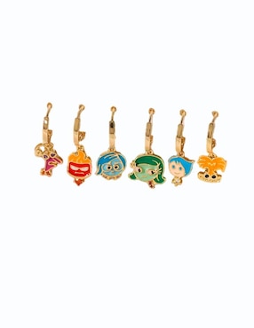 Set de aretes Nira de Oro laminado 9 K con acabado brillante