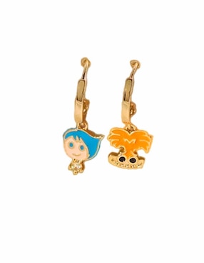 Set de aretes Nira de Oro laminado 9 K con acabado brillante