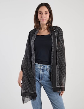 Pashmina Dkny con estampado logo para mujer