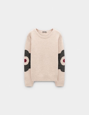 Suéter Parfois cuello redondo para mujer
