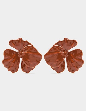 Aretes largos Parfois Amber con acabado brillante