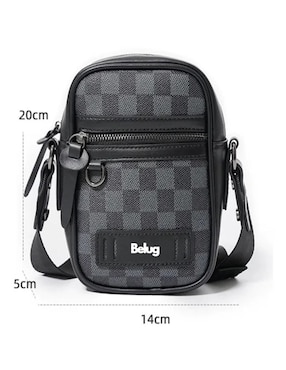 Bolsa crossbody Belug de cuero para hombre