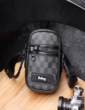 Bolsa crossbody Belug de cuero para hombre