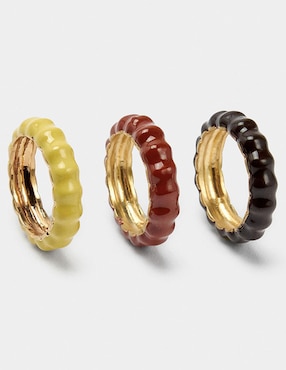 Anillo circular Parfois brillante