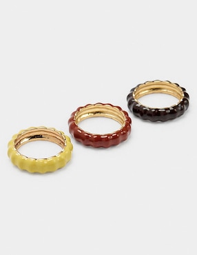 Anillo circular Parfois brillante