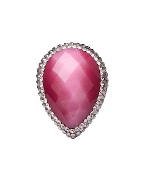 Anillo de gota Sultan Süleyman Queen Farah P 925 de plata ojo de gato