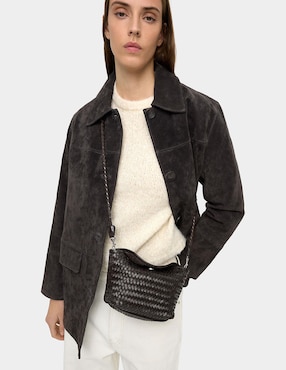 Bolsa crossbody Parfois de cuero para mujer