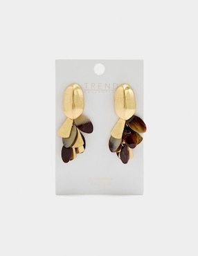 Aretes largos Parfois Trend Extra con acabado brillante