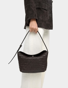 Bolsa shoulder Parfois de cuero para mujer