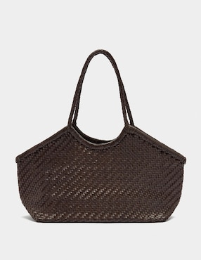 Bolsa shopper Parfois de cuero para mujer