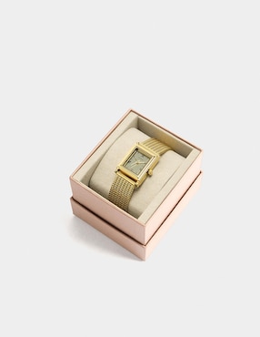 Reloj Parfois Gold Tray para mujer 244550