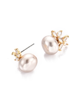 Aretes cortos Lieb con acabado brillante zirconia