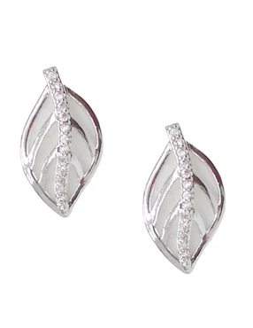 Aretes y collar de hoja Lieb