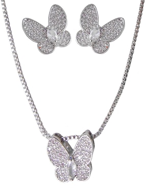 Aretes y collar de mariposa Lieb